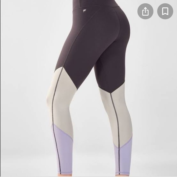 𝅺fabletics High-Waisted Printed PowerHold Legging S - Picture 1 of 10